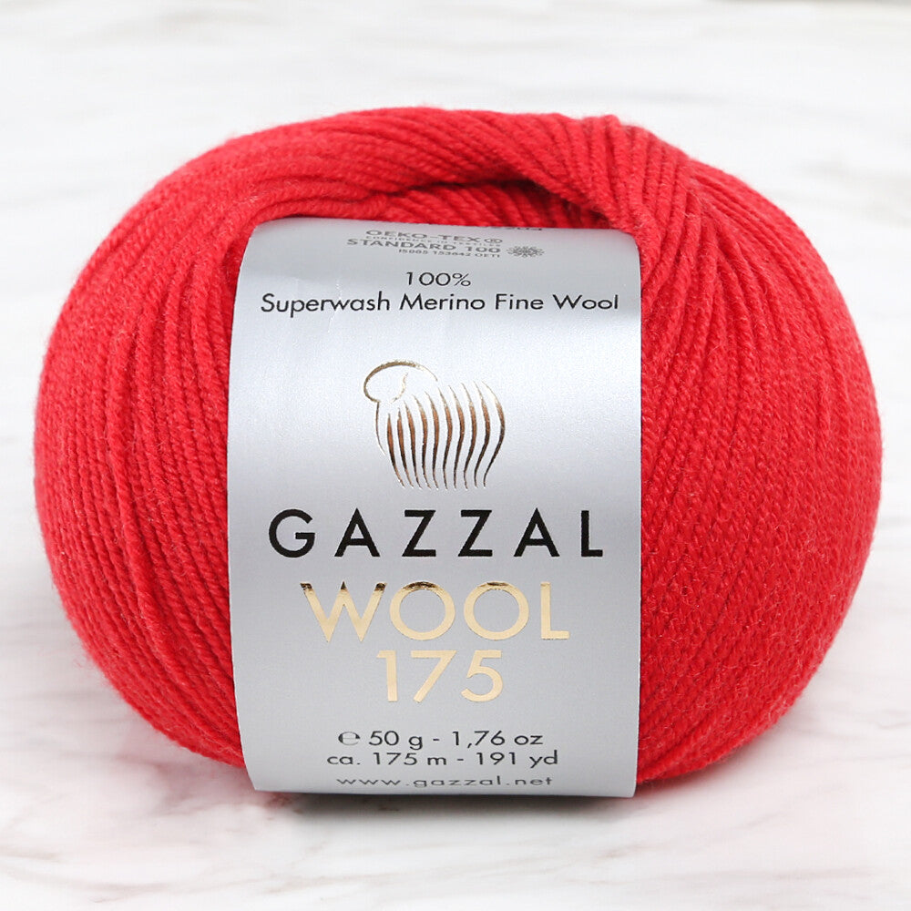 Gazzal Wool 175 50gr Kırmızı El Örgü - 338